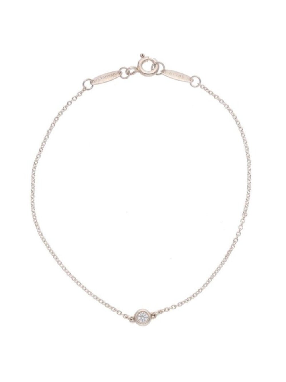 Tiffany & Co by the Yard Diamond Silver Bracelet